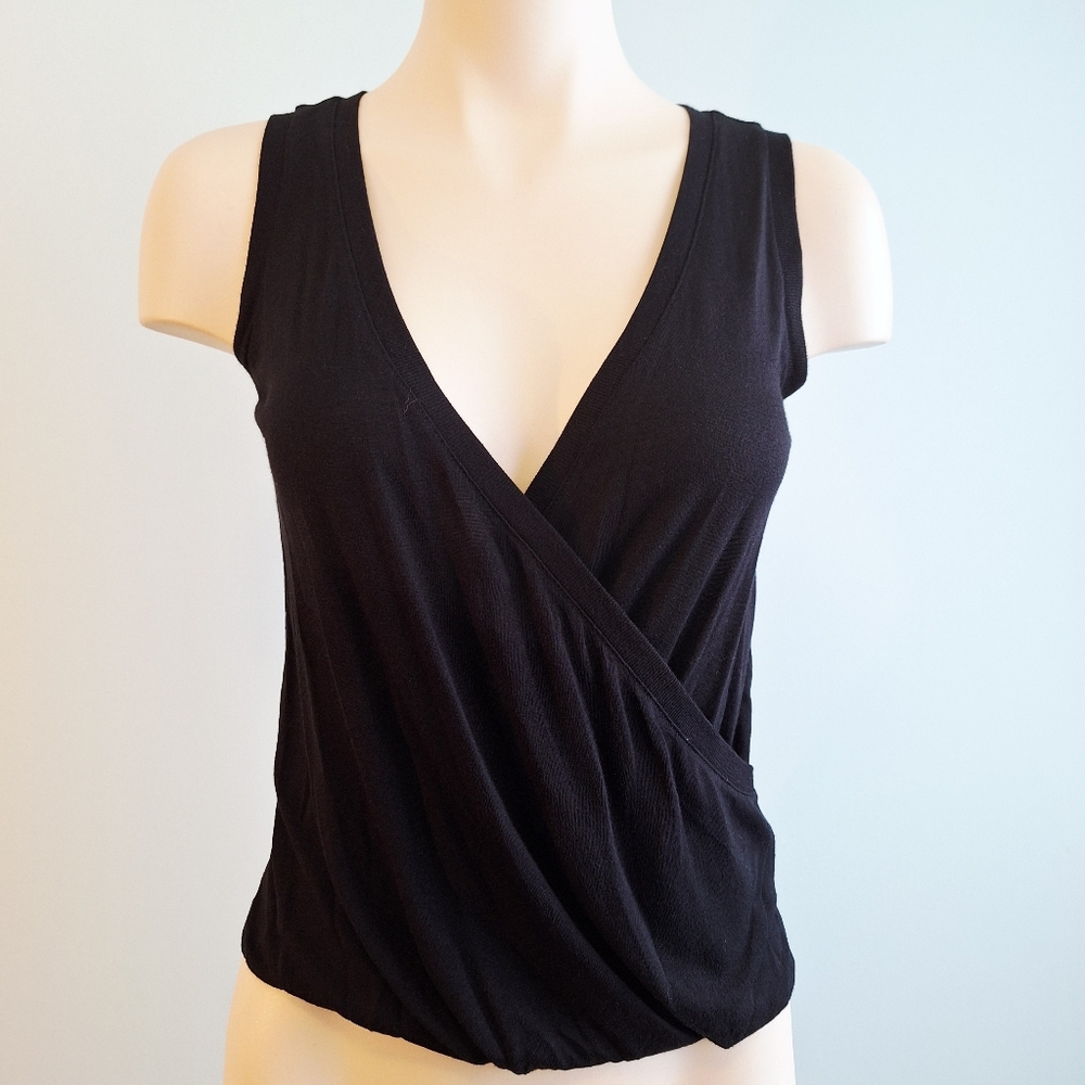 🅱️🅾️G🅾️ All Saints Black Wrap Tank Top